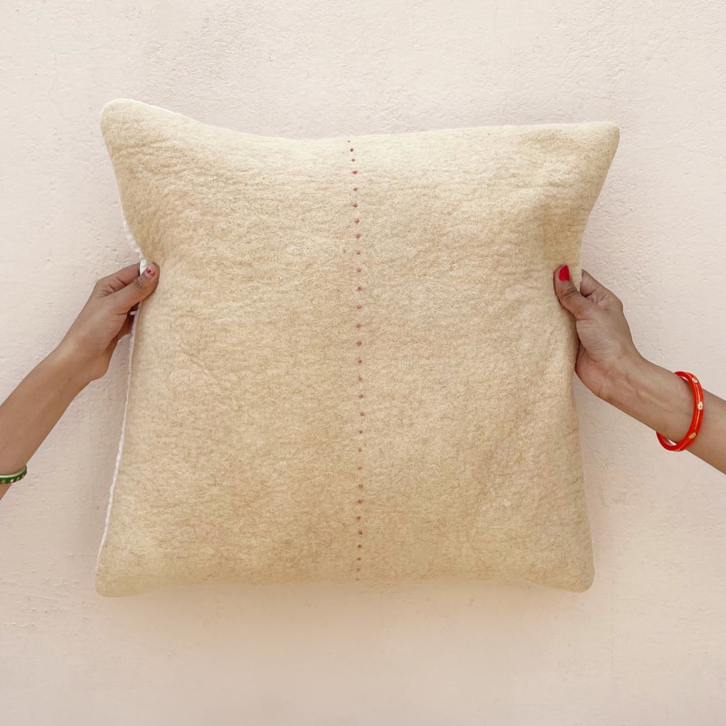 Cream  |  French Knot Pillow Cover