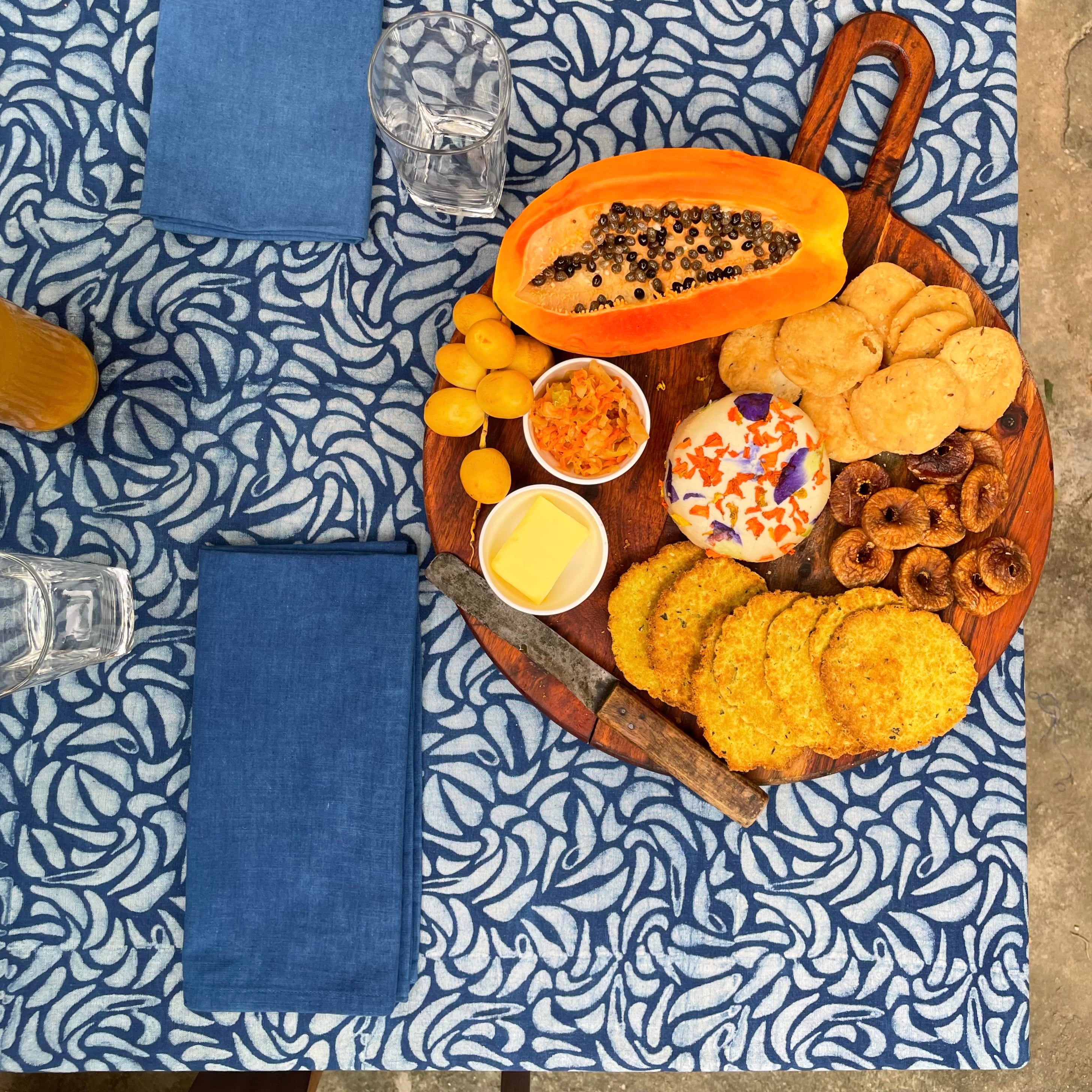 Palaash | Indigo | Tablecloth