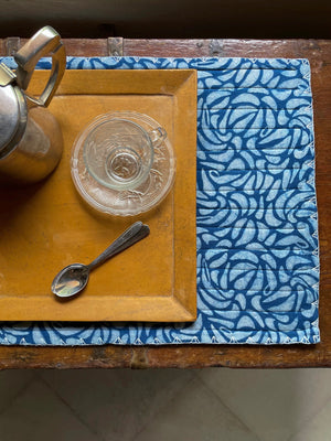 Palaash | Indigo | Quilted Placemat