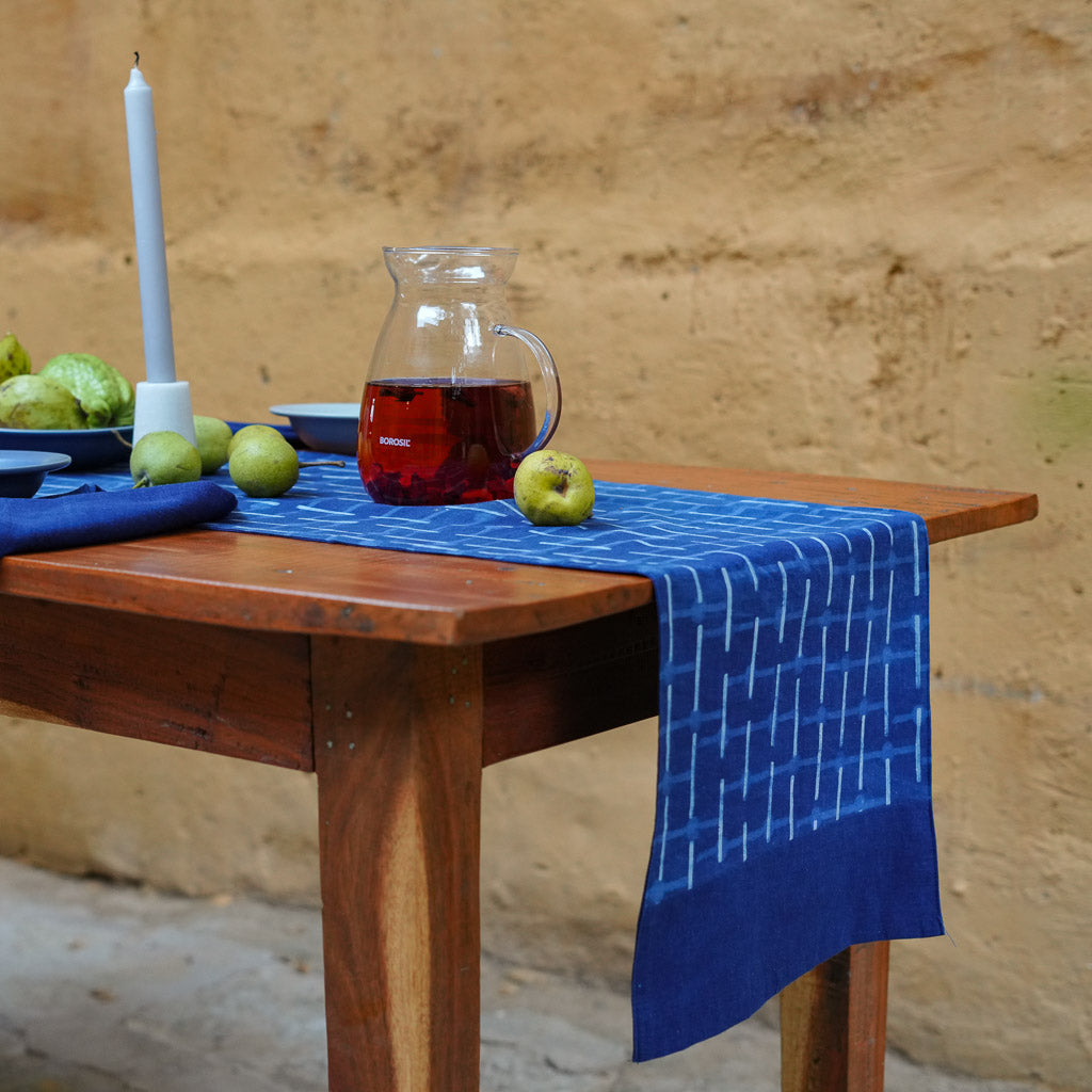 Afternoon | Indigo | Table Runner