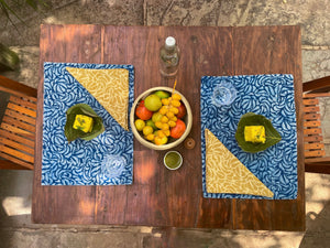 Palaash | Indigo | Quilted Placemat