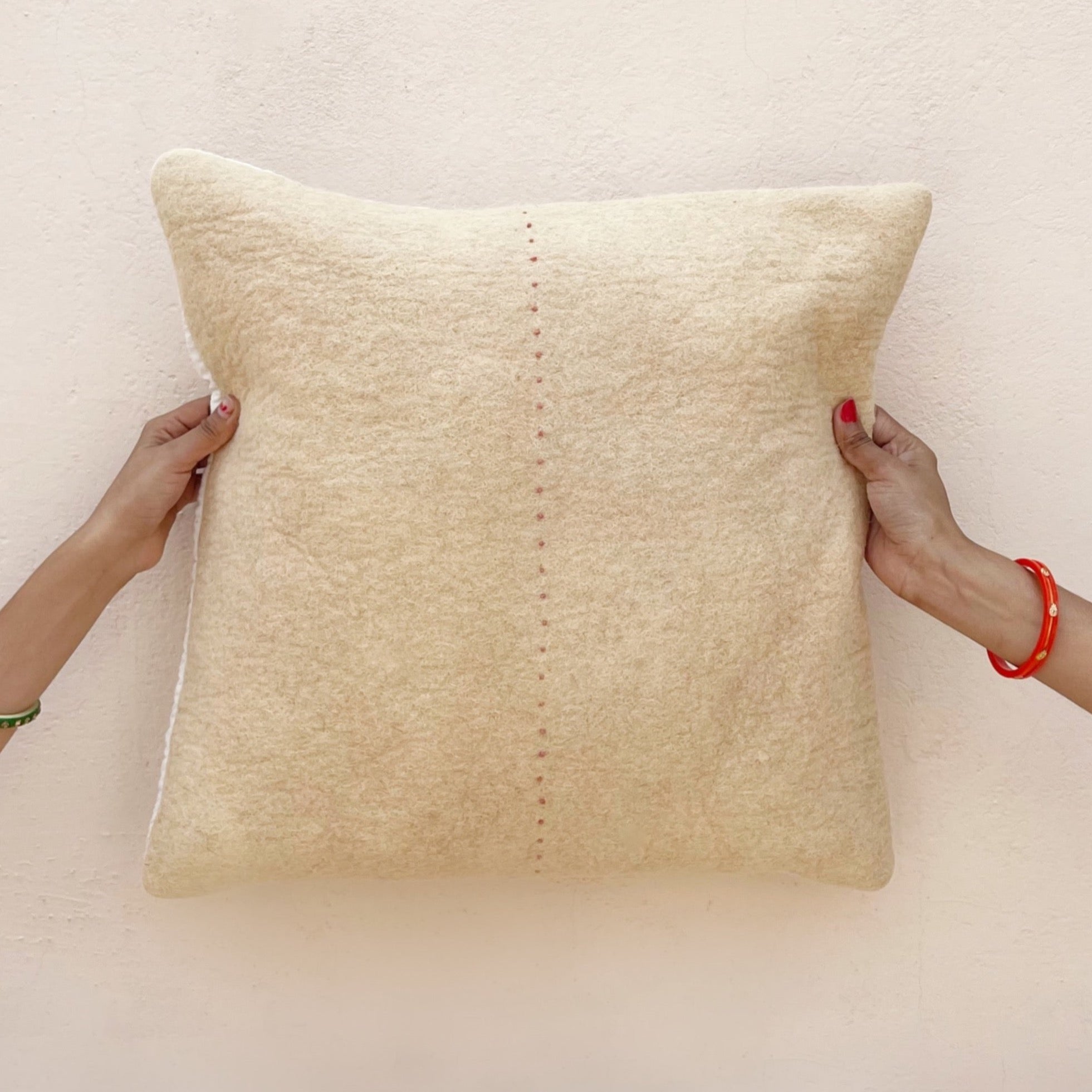 Cream  |  French Knot Pillow Cover