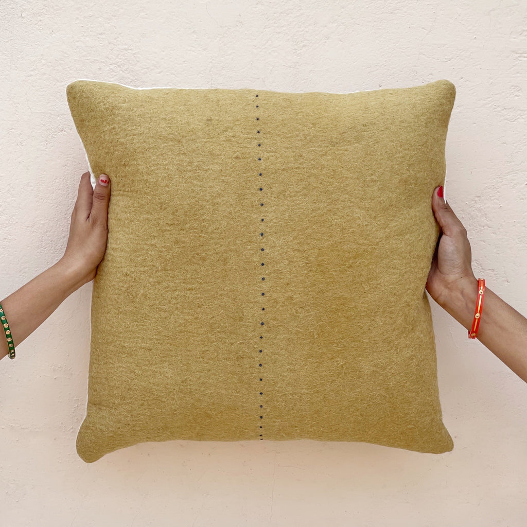 Camel | French Knot Pillow Cover