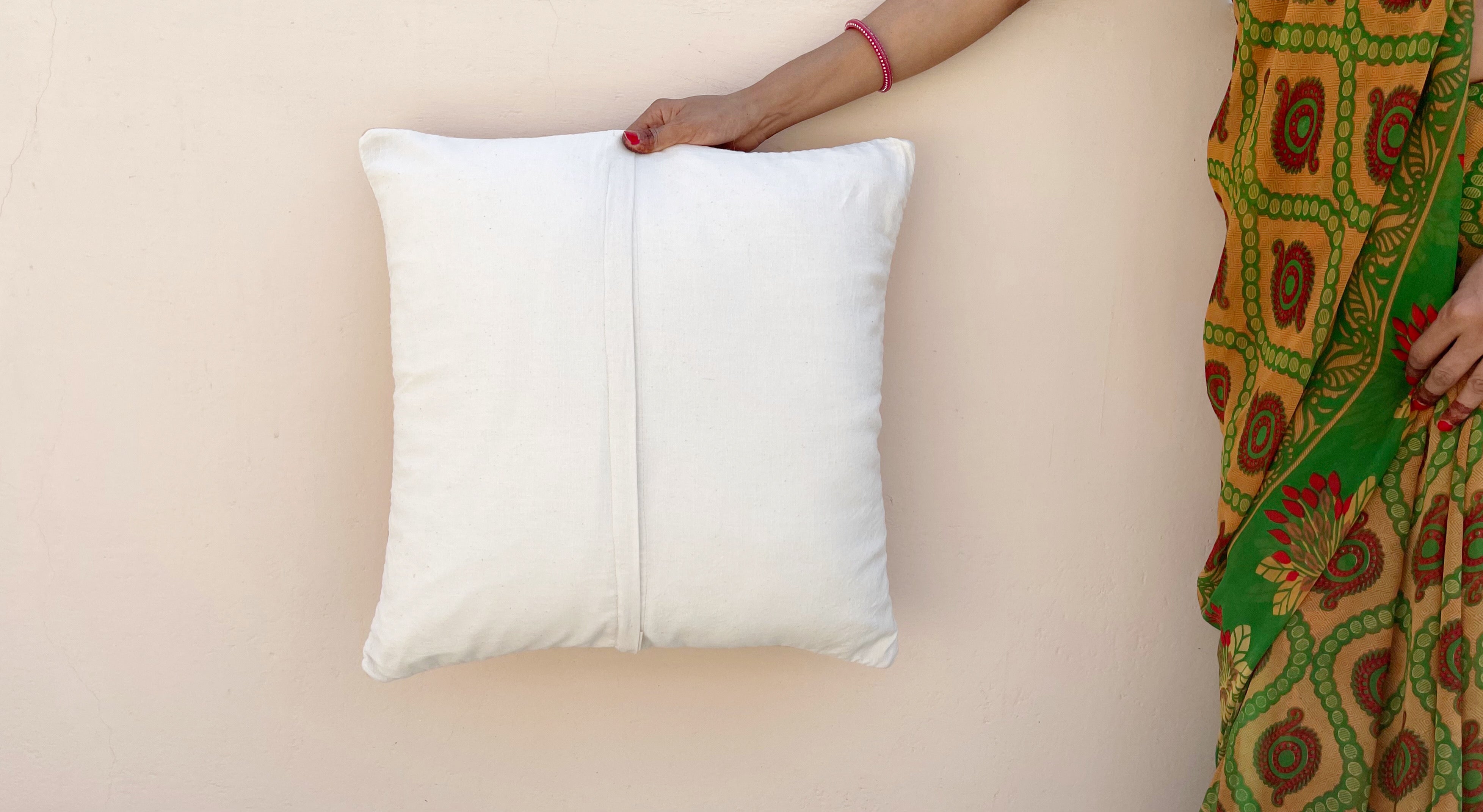 Rhubarb  |  French Knot Pillow Cover