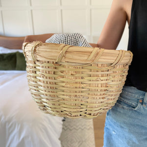 Large  |  Handwoven Palm Basket