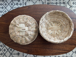 Flat  |  Handwoven Palm Basket