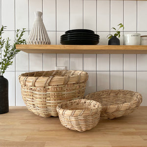 Large  |  Handwoven Palm Basket