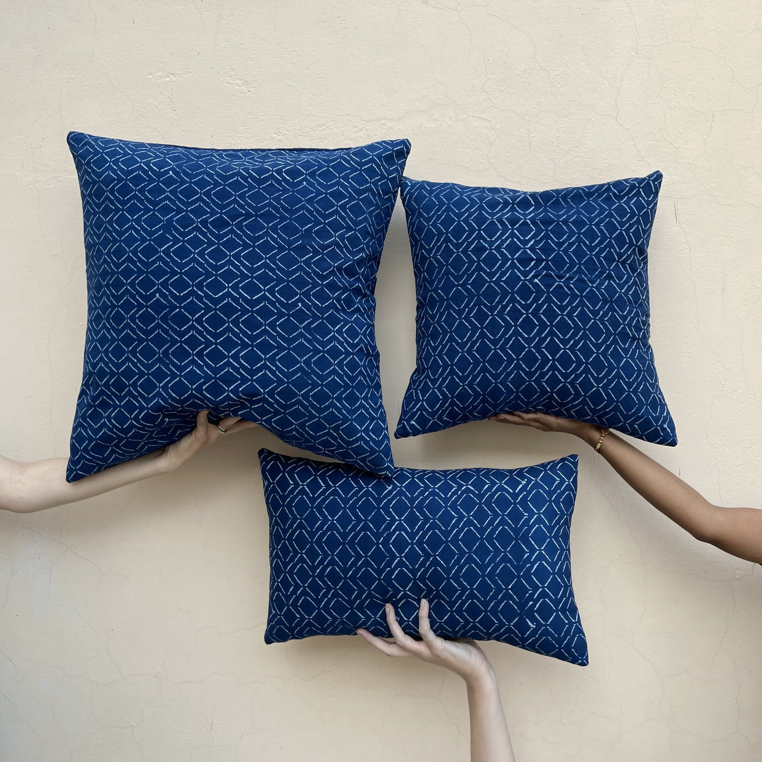 Connect | Indigo | Pillow Cover